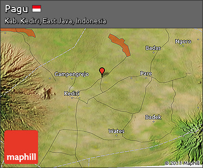 Satellite 3D Map of Pagu