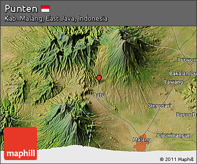 Satellite 3D Map of Punten