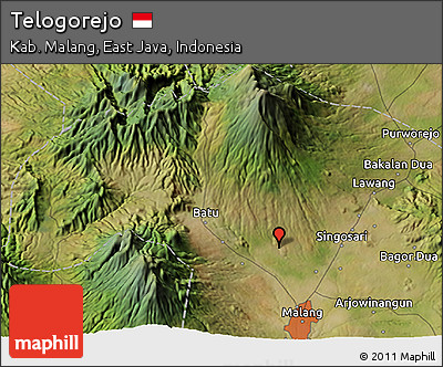 Satellite 3D Map of Telogorejo
