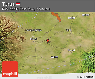 Satellite 3D Map of Turus