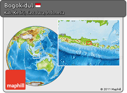 Physical Location Map of Bogokidul