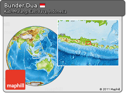 Physical Location Map of Bunder Dua