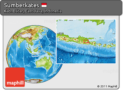 Physical Location Map of Sumberkates