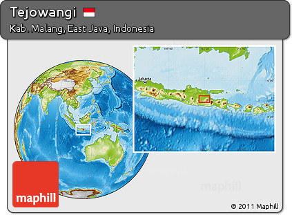 Physical Location Map of Tejowangi