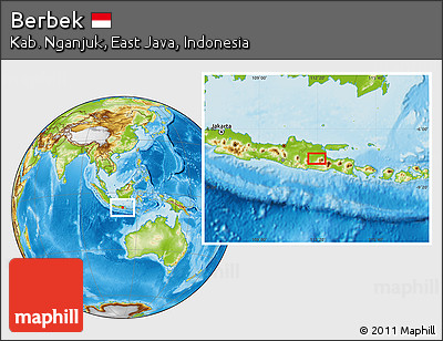 Physical Location Map of Berbek