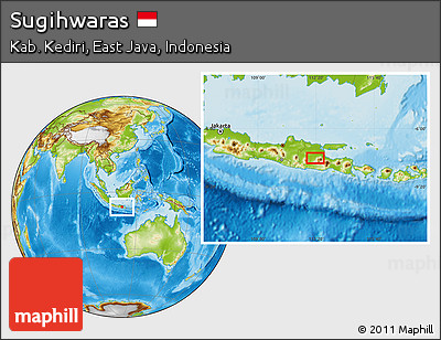 Physical Location Map of Sugihwaras