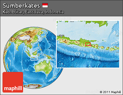 Physical Location Map of Sumberkates