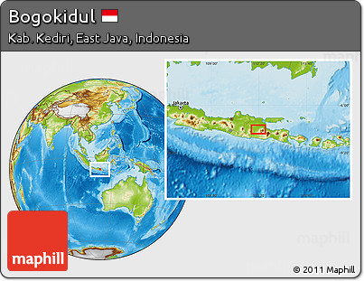 Physical Location Map of Bogokidul