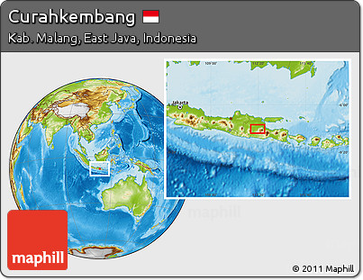 Physical Location Map of Curahkembang