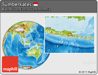 Physical Location Map of Sumberkates
