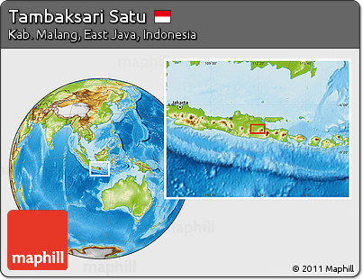 Physical Location Map of Tambaksari Satu