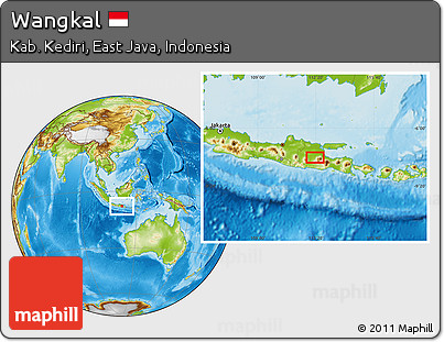 Physical Location Map of Wangkal