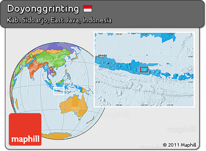 Political Location Map of Doyonggrinting