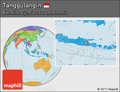Political Location Map of Tanggulangin