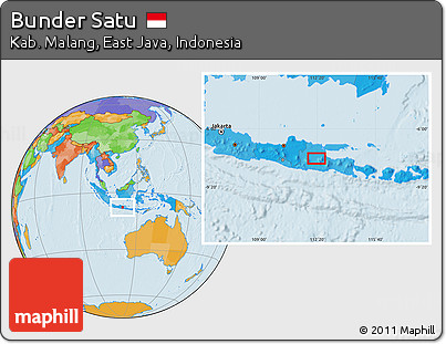 Political Location Map of Bunder Satu