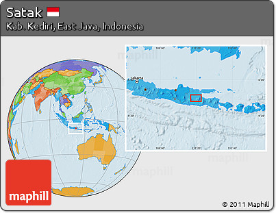 Political Location Map of Satak