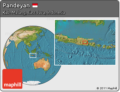 Satellite Location Map of Pandeyan