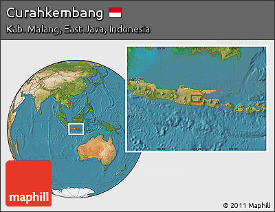 Satellite Location Map of Curahkembang