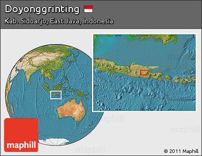 Satellite Location Map of Doyonggrinting