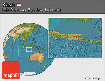 Satellite Location Map of Kasri