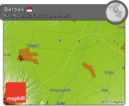 Physical Map of Berbek