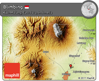Physical Map of Blimbing