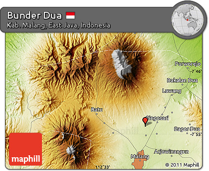 Physical Map of Bunder Dua