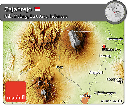 Physical Map of Gajahrejo