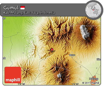 Physical Map of Gumul