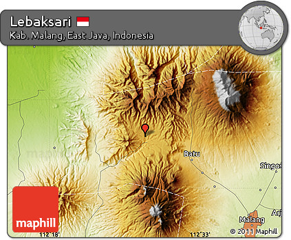 Physical Map of Lebaksari