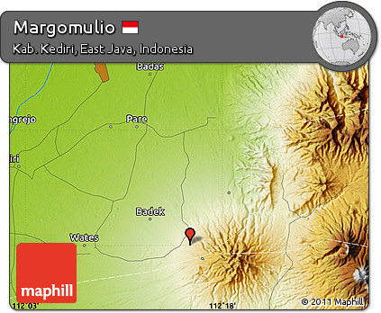 Physical Map of Margomulio