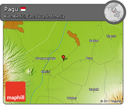Physical Map of Pagu