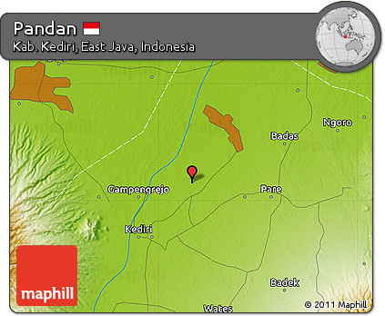 Physical Map of Pandan
