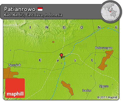 Physical Map of Patianrowo