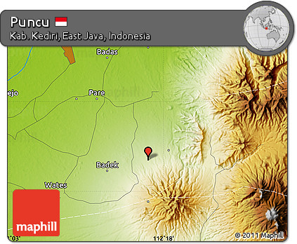 Physical Map of Puncu