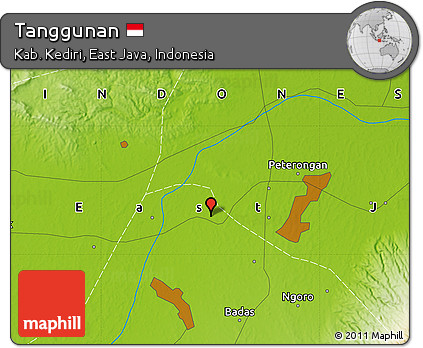 Physical Map of Tanggunan