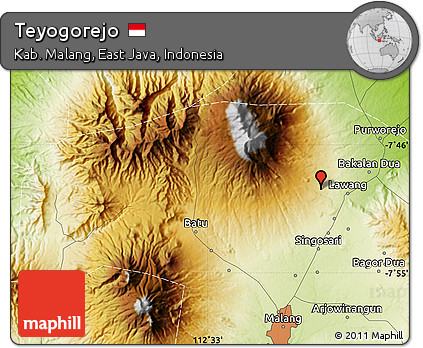 Physical Map of Teyogorejo