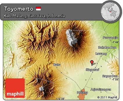 Physical Map of Toyomerto