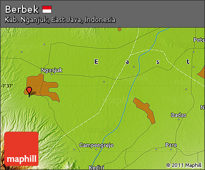 Physical Map of Berbek
