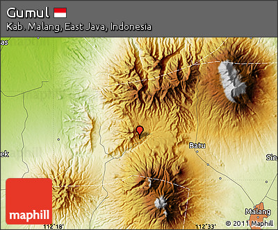 Physical Map of Gumul