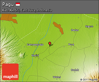 Physical Map of Pagu