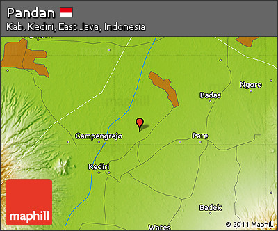 Physical Map of Pandan
