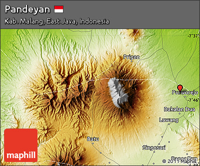 Physical Map of Pandeyan