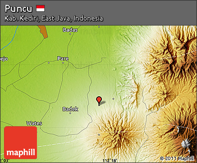 Physical Map of Puncu