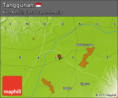 Physical Map of Tanggunan