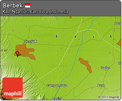 Physical Map of Berbek