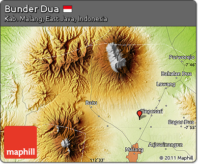 Physical Map of Bunder Dua