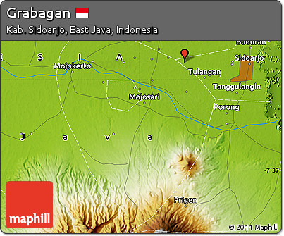 Physical Map of Grabagan