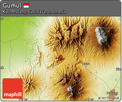 Physical Map of Gumul