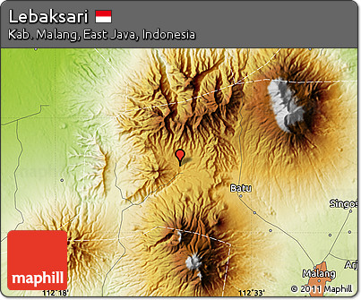 Physical Map of Lebaksari